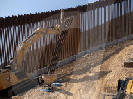 New border wall construction along US Mexico border