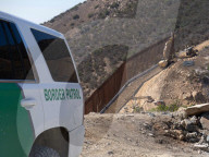 New border wall construction along US Mexico border