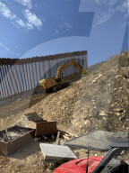 New border wall construction along US Mexico border