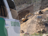 New border wall construction along US Mexico border