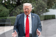 President Donald Trump Departs For A Military Meeting At Quantico, VA On September 30, 2025