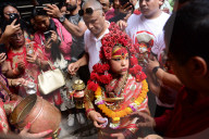 Former Royal Living Goddess Kumari TRISHNA SHAKYA Retires As Kumari In Nepal
