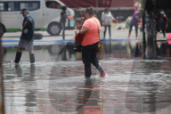 Flooding In Eastern Mexico City Due To Heavy Rains