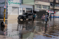 Flooding In Eastern Mexico City Due To Heavy Rains