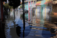 Flooding In Eastern Mexico City Due To Heavy Rains