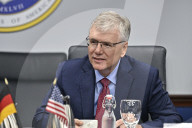 German state minister Alexander Schweitzer at the Pentagon