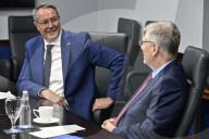 German state minister Alexander Schweitzer at the Pentagon