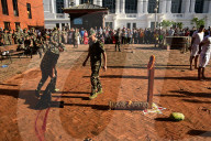 Goat Sacrifice During Dashain Festival In Nepal