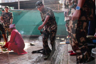 Goat Sacrifice During Dashain Festival In Nepal