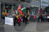 Demonstration Against NATO Military Conference In Essen