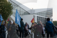 Demonstration Against NATO Military Conference In Essen
