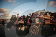 Displaced Palestinians forced to flee northern Gaza