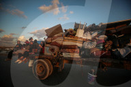 Displaced Palestinians forced to flee northern Gaza