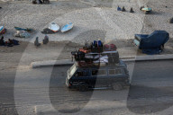 Displaced Palestinians forced to flee northern Gaza