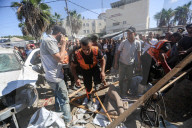 Israeli strike on tent inside Al-Aqsa Martyrs Hospital