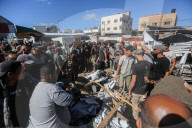 Israeli strike on tent inside Al-Aqsa Martyrs Hospital