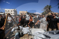 Israeli strike on tent inside Al-Aqsa Martyrs Hospital