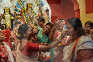 Final Day Of Durga Puja Festival In Kolkata.