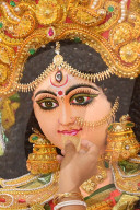 Bengali women play with Vermilion on last day of Durga Puja