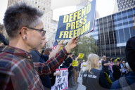   Journalists And Supporters Gather For "Journalism Is Not A Crime” Rally In New York City