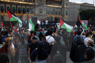 Demonstration Marking The 57th Anniversary Of The Tlatelolco Massacre