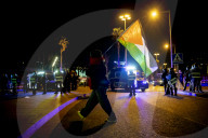 Demonstration In Barcelona Supporting Global Sumud Flotilla And Palestine
