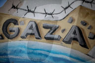 Gaza mural in support of aid Flotilla