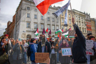 Protest In Poland After Gaza Flotilla Interception