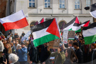 Protest In Poland After Gaza Flotilla Interception