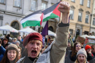Protest In Poland After Gaza Flotilla Interception