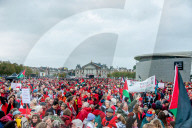 Massive "Red Line" Protest For Palestine Held In Amsterdam.