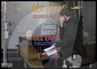 Kiera Knightley filming in London