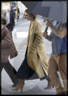 Kiera Knightley filming in London