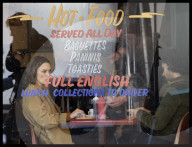 Kiera Knightley filming in London