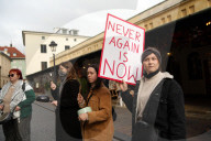 Pro-Palestinian Protest Outside The US Consulate In Krakow
