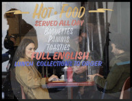 Kiera Knightley filming in London