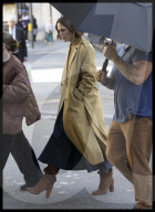 Kiera Knightley filming in London