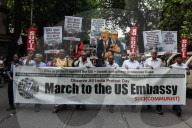 Protest In India Against Israel Occupation On Palestine. 