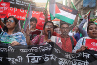 Protest In Dhaka, Bangladesh Demanding Release Of Freedom Flotilla Members
