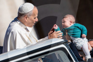 Pope Leo XIV Holds Weekly General Audience In St Peter Square At The Vatican On October 8, 2025.