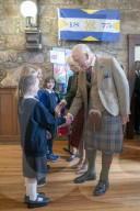 King Charles and Queen Camilla in Ballater , Scotland.