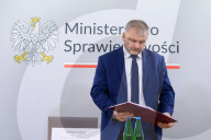 Poland's Justice Minister And Prosecutor General Press Briefing In Warsaw.