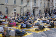 Lisbon Residents Stage “Right To Rest” Protest Against Nighttime Noise Outside City Hall