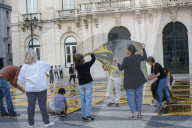 Lisbon Residents Stage “Right To Rest” Protest Against Nighttime Noise Outside City Hall