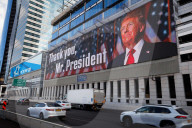 Billboard for Trump in Tel Aviv
