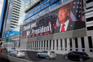 Billboard for Trump in Tel Aviv
