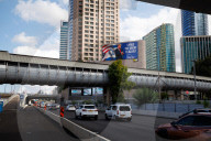 Billboard for Trump in Tel Aviv