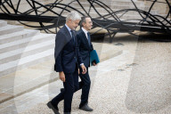 Consultations With The French President At The ElysÃ©e Palace, In Paris