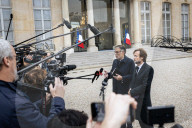 Consultations With The French President At The ElysÃ©e Palace, In Paris