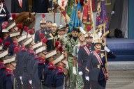 Spanish Royals Attend The National Day Military Parade
